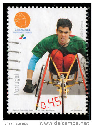 !! Portugal 2004 AF#3160ø Paralympic Games Sports Disabled Nice Stamp VFU (k0107) - Oblitérés