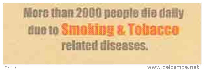 Used PC, DEATH Warning, Smoking Kills, Cigarette, Tobacco Disease, Health, Stop Sign, Meghdoot, - Disease