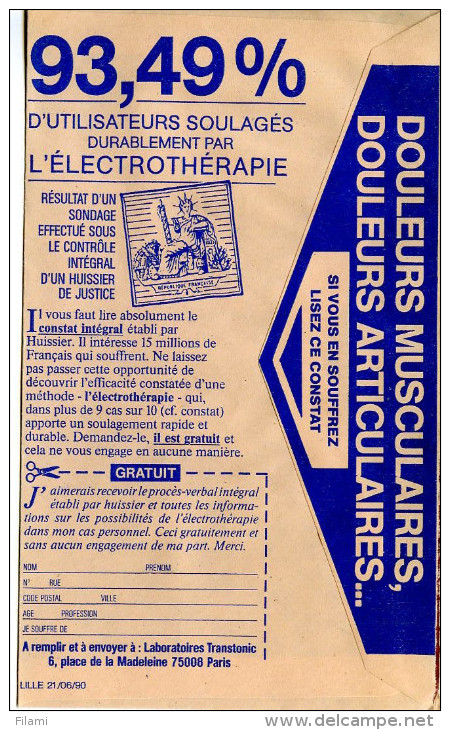 Santé,douleurs Musculaires,articulaires,electrotherapie Sur CCP Publicitaire,laboratoire Transtonic,place De La Madelein - Medicina