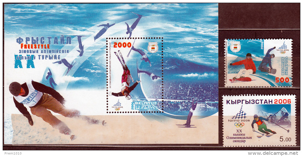 Winter Olympics Torino- Assorted Stamps- Olympischen Winterspielen-  Jeux Olympiques D´hiver - Winter 2006: Torino