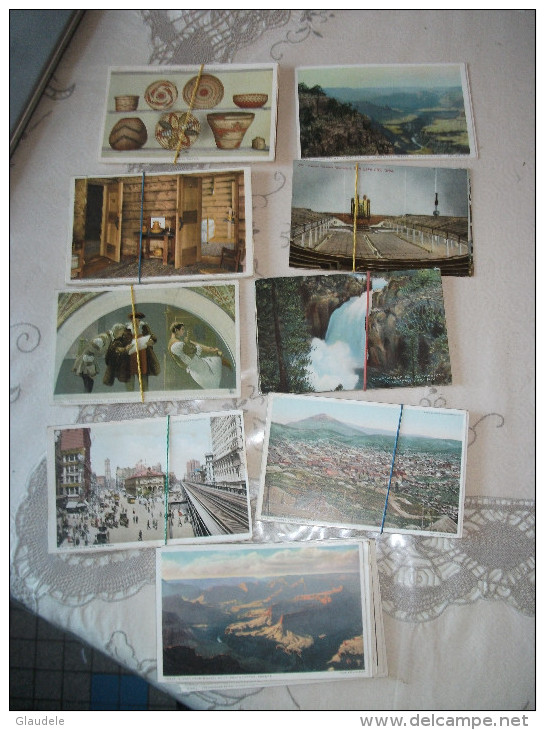 America:united States:"washington/salt Lake City/wyoming/newyork/colorado/ Arizona/arts Indien"80  Postcard - 5 - 99 Postcards