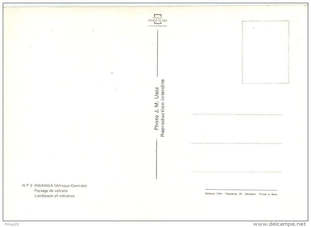 PAYSAGE DE VOLCANS - Ruanda