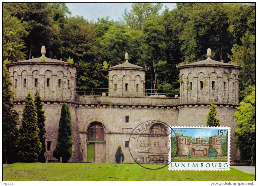 LUXEMBOURG Carte Maximum - Fort Thungen - Cartoline Maximum