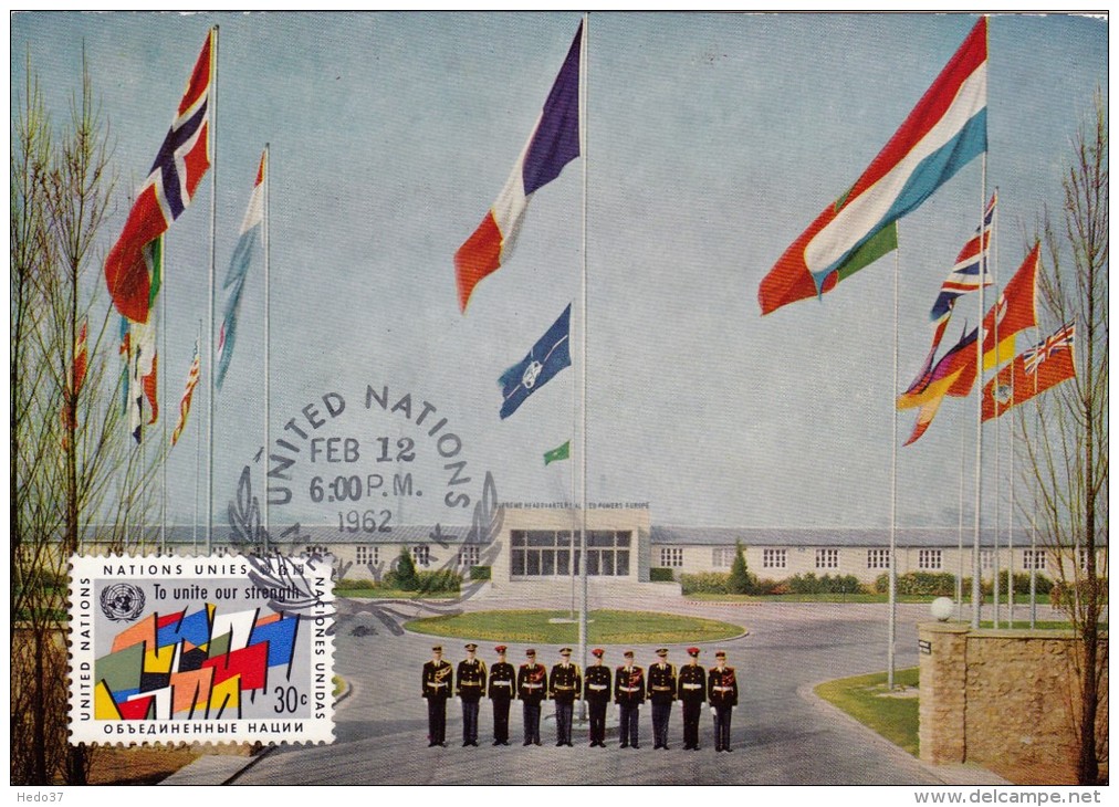 NATIONS UNIES Carte Maximum - Drapeaux - Maximum Cards