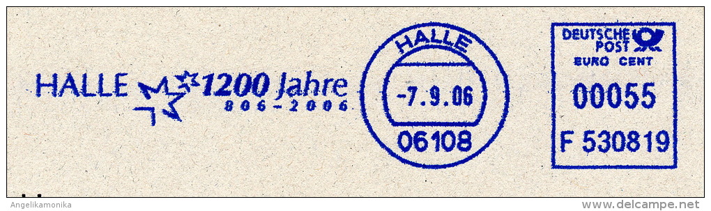 Freistempel 5619 Halle 1200 Jahre 806 - 2006 - Maschinenstempel (EMA)