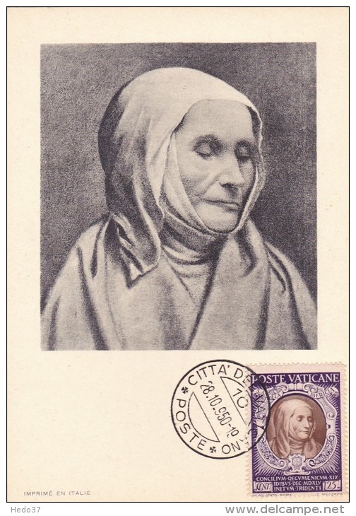 VATICAN Carte Maximum - Sainte Angela Merici - Maximumkarten (MC)