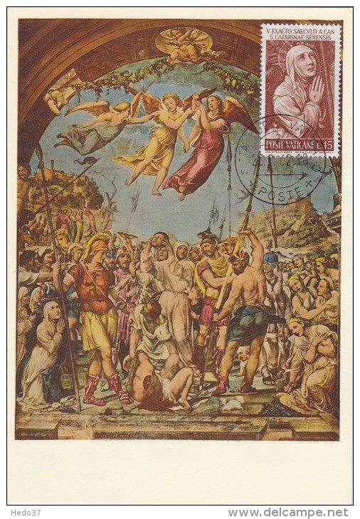 VATICAN Carte Maximum - Ste Catherine De Sienne - Maximum Cards