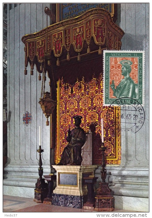 VATICAN Carte Maximum - Statue De Saint Pierre - Cartes-Maximum (CM)