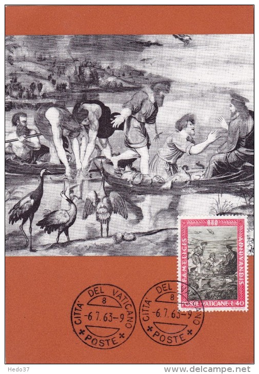 VATICAN Carte Maximum - La Pêche Miraculeuse - Cartoline Maximum