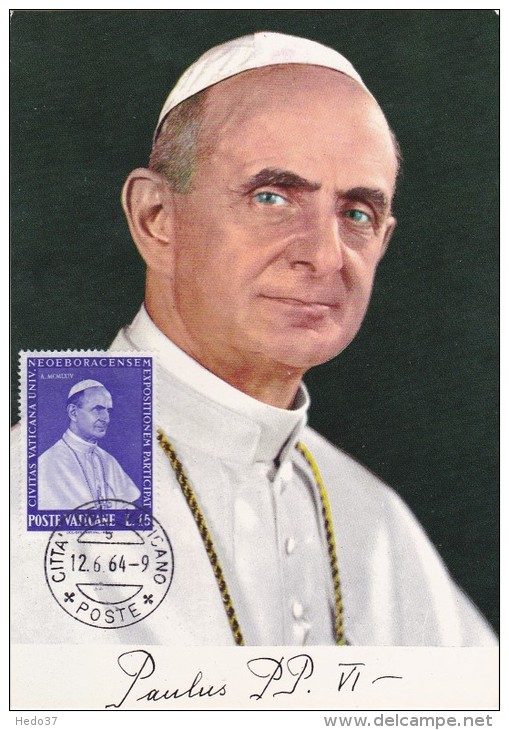 VATICAN Carte Maximum - Pape Paul VI - Cartoline Maximum