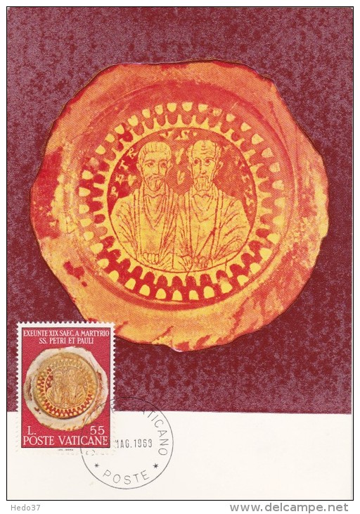 VATICAN Carte Maximum - Sceau - Cartoline Maximum