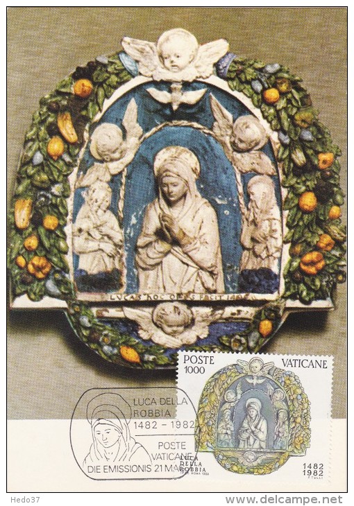 VATICAN Carte Maximum - Vierge Marie En Prière - Cartes-Maximum (CM)