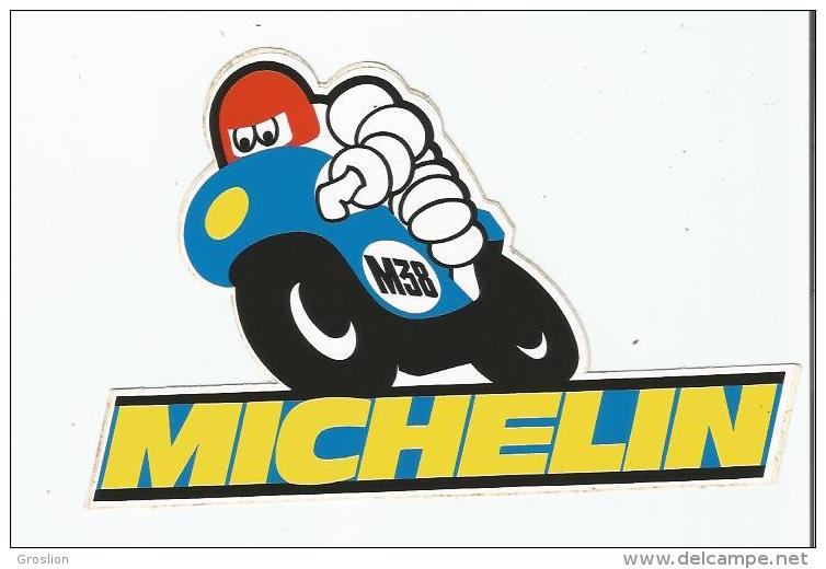 MICHELIN PUBLICITE BIBENDUM SUR MOTO (AUTOCOLLANT) - Stickers