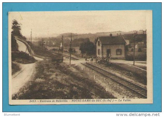 CPSM - Chemin De Fer Environs De Rolleville - NOTRE-DAME-DU-BEC 76 - Altri & Non Classificati