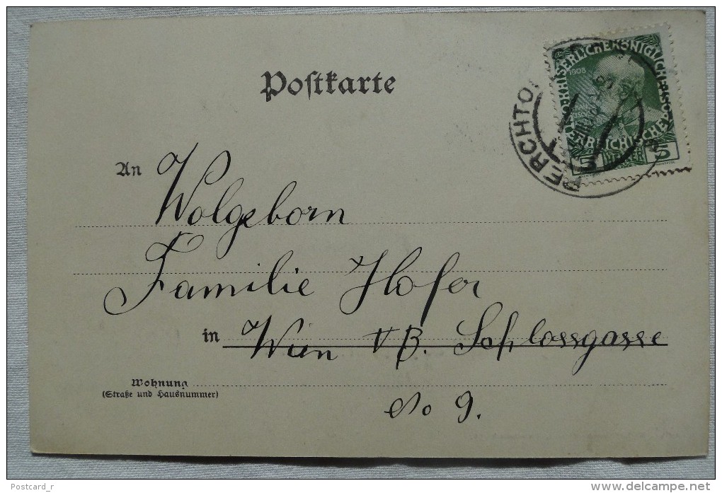 Austria Perchtoldsdorf Niederösterreich Panorama   Stamp 1909   A  48 - Perchtoldsdorf