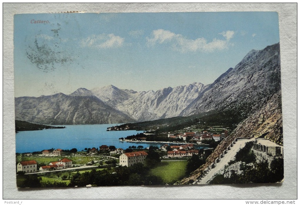 Montenegro Cattaro Panorama Stamp  1909   A  48 - Montenegro