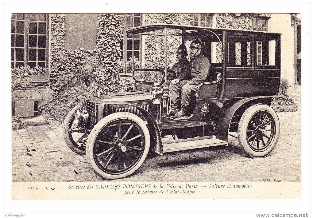 AK Motiv Feuerwehr - Sapeurs Pompiers Ville De Paris - Geschrieben - Sapeurs-Pompiers