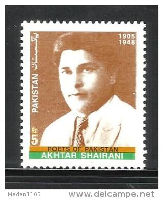 PAKISTAN, 2005,  Akhtar Shairani, Poet, MNH, (**) - Pakistan