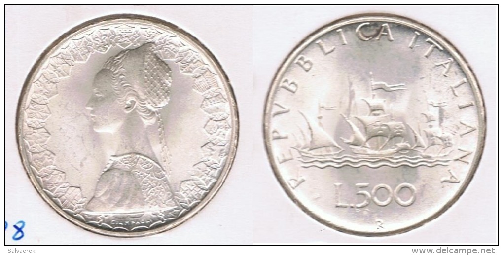 ITALIA 500 LIRA R 1966 PLATA SILVER Y - Altri & Non Classificati