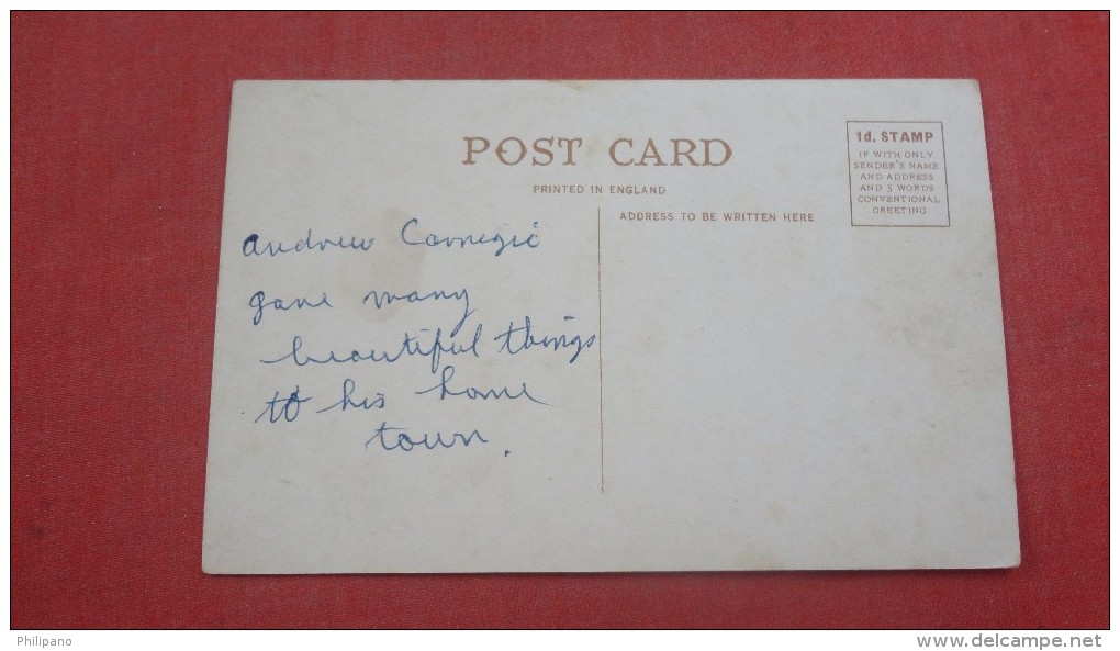 > United Kingdom > Scotland> Fife  Andrew Carnegie Birth Place Memorial   Dunfermline       Ref 1964 - Fife