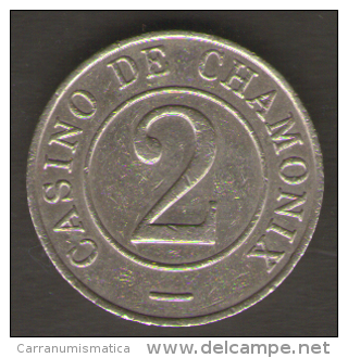 CASINO TOKEN GETTONE FRANCIA CHAMONIX 2 - Casino