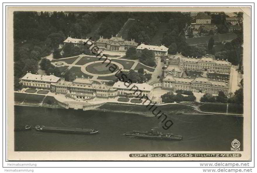 Schloss Pillnitz An Der Elbe - Luftbild 30er Jahre - Hahn-Foto 5219 - Pillnitz