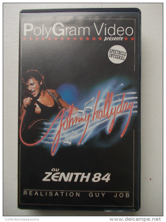 Cassette Vidéo VHS - JOHNNY HALLYDAY - Zenith 84 - - Concert En Muziek