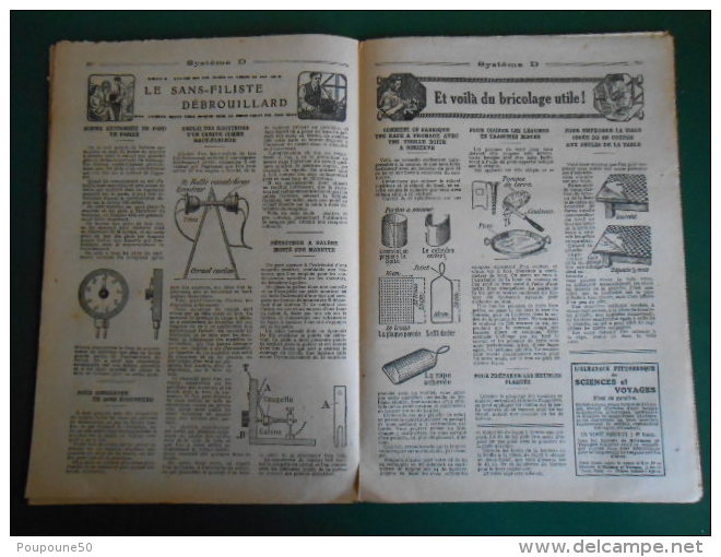 1925  SYSTEME D N: 77 Journal Du DEBROUILLARD   - La Fabrication D´une Serrure  - Dessin G.NIEZAB - Imp. Charaire SCEAUX - Autres & Non Classés