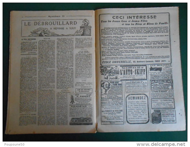 1925  SYSTEME D n: 77 journal du DEBROUILLARD   - la fabrication d´une serrure  - dessin G.NIEZAB - imp. Charaire SCEAUX