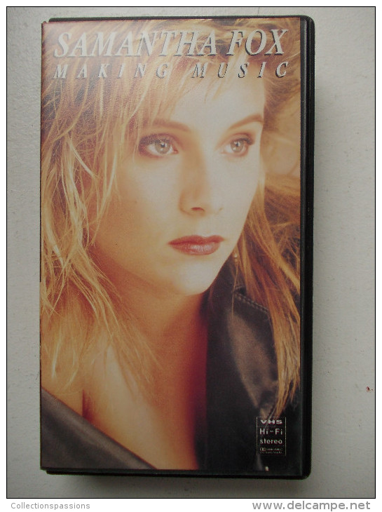 Cassette Vidéo VHS - SAMANTHA FOX - Making Music - - Conciertos Y Música