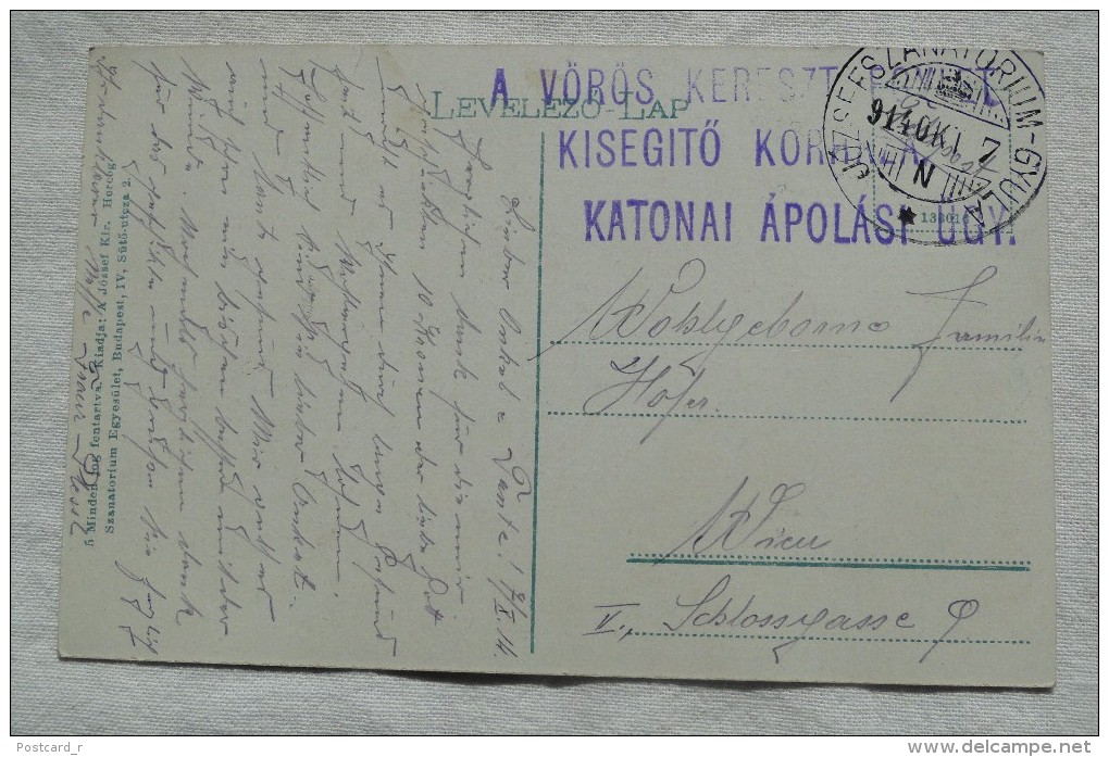 Hungary Jozsef Szanatorium Jobbszarnya Stamp 1914   A 49 - Hungría