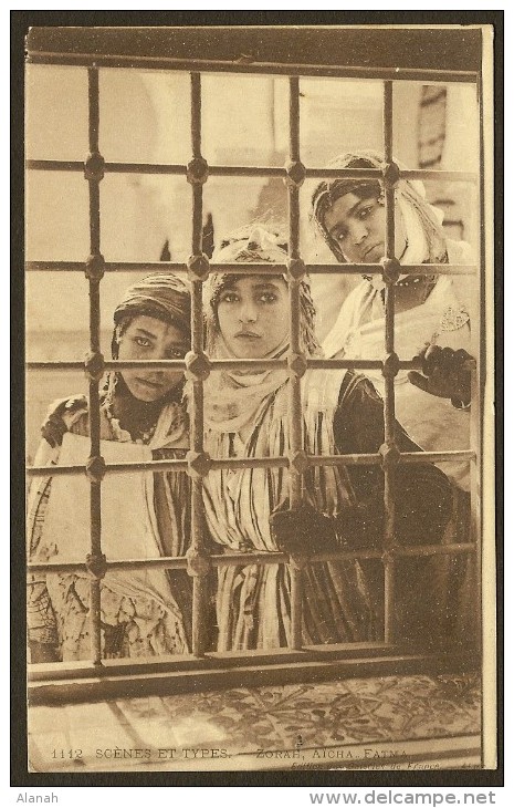 Zorah, Aicha, Fatma Derrière Les Barreaux (Galeries De France) Algérie - Scènes & Types