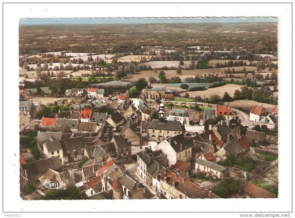 CPA 23 CHATELUS MALVALEIX Vua Aérienne Générale Maisons église - Rue Campagne - Vue  Peu Commune - Chatelus Malvaleix