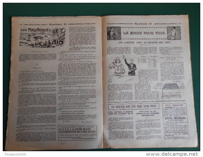 1926 SYSTEME D n: 82 LE JOURNAL du DEBROUILLARD  la façon de recouvrir votre maison DESSIN de Gaston NIEZAB imp.  sceaux