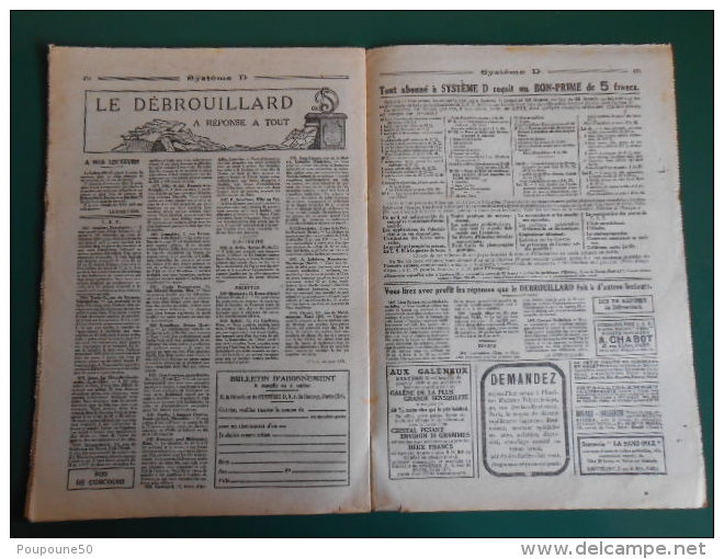 1926 SYSTEME D n: 82 LE JOURNAL du DEBROUILLARD  la façon de recouvrir votre maison DESSIN de Gaston NIEZAB imp.  sceaux