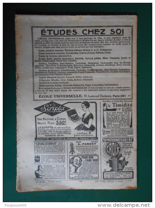 1926 SYSTEME D n: 82 LE JOURNAL du DEBROUILLARD  la façon de recouvrir votre maison DESSIN de Gaston NIEZAB imp.  sceaux