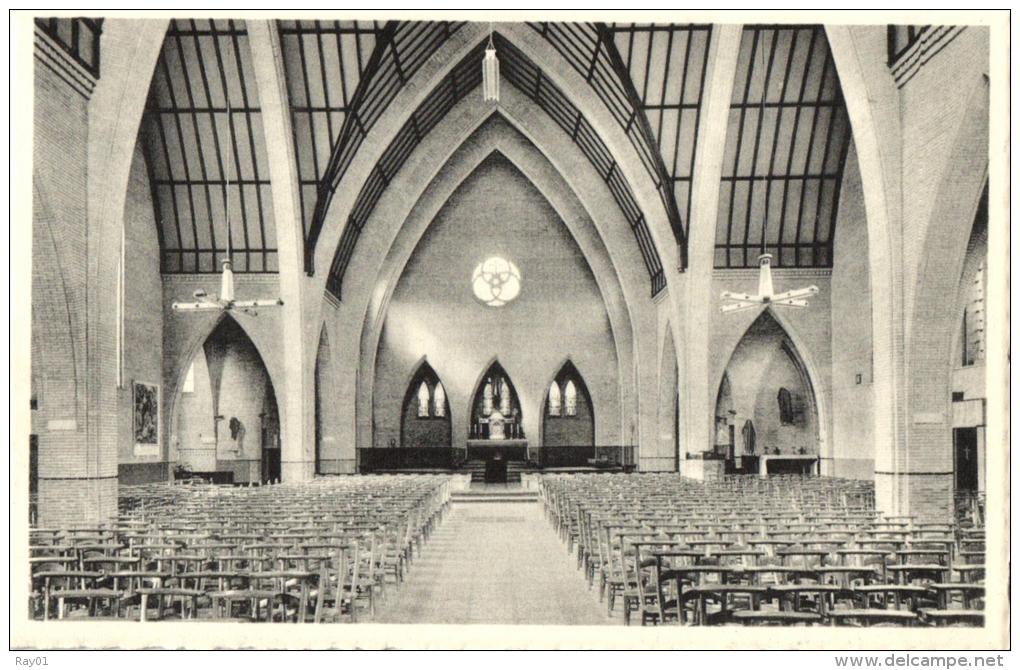 BELGIQUE - HAINAUT - MOUCRON - HERSEAUX - Eglise Du Christ-Roi, Vue Intérieure. - Moeskroen