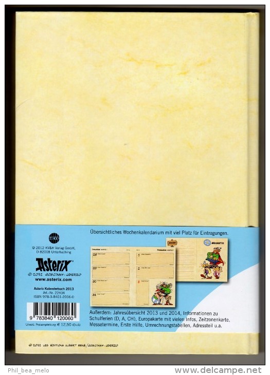 ASTERIX - AGENDA ALLEMAND 2013 - KALENDER MMXIII - EDITIONS ALBERT RENE/GOSCINNY UDERZO - NEUF - Astérix