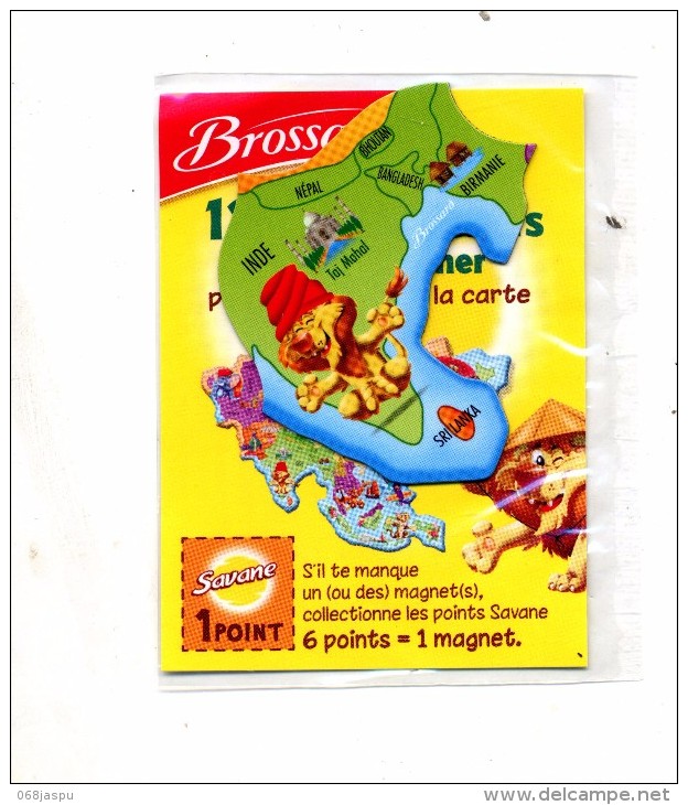 Magnet Biscuit Brossard Asie Lion Inde - Animaux & Faune