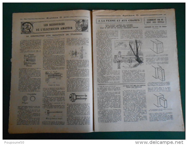 1925 SYSTEME D N: 52 Journal Du Débrouillard : Le Moyen De Pêcher La Nuit -  Imprimerie De Sceaux - Autres & Non Classés