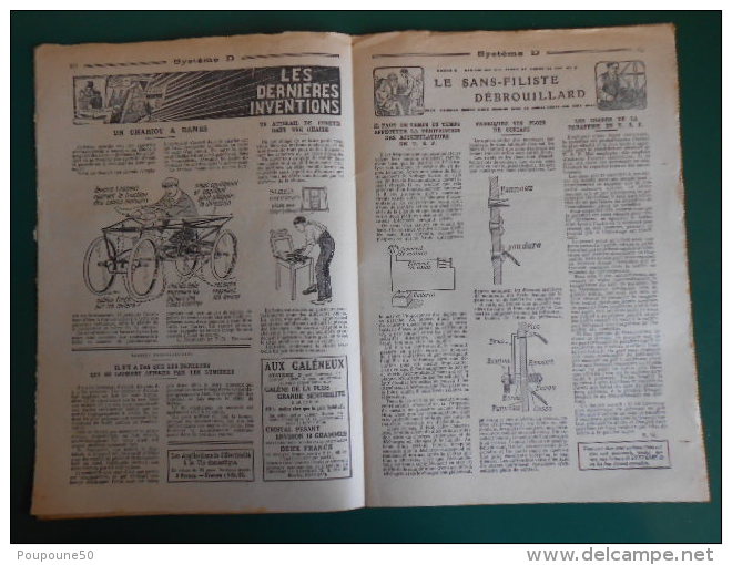 1925 SYSTEME D N: 52 Journal Du Débrouillard : Le Moyen De Pêcher La Nuit -  Imprimerie De Sceaux - Autres & Non Classés