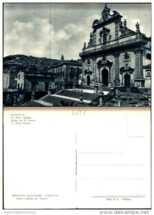 403c) Cartolina Di Modica- S. Pietro-nuova - Modica