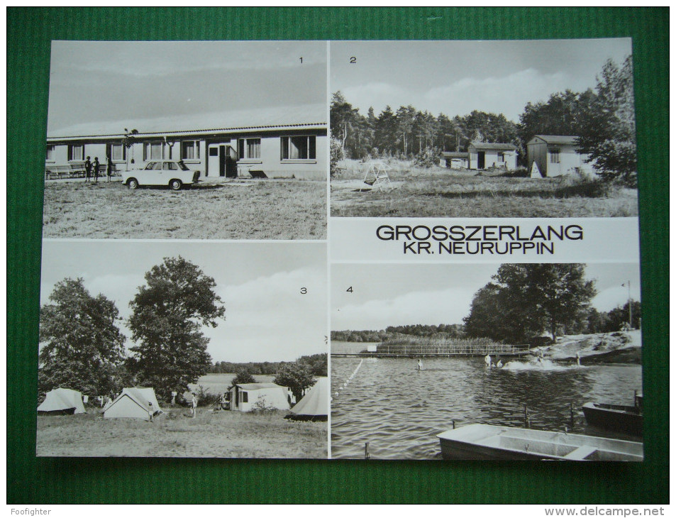 Germany: GROSSERLANG Kr. Neuruppin - Ferienlager VEB Bergmann-Borsig - Mehrbildkarte - Unused 1970s - Neuruppin