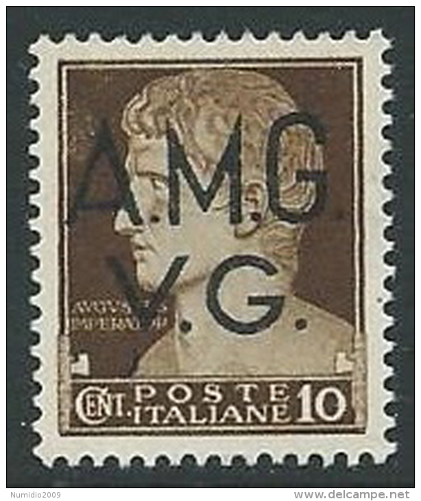 1945-47 TRIESTE AMG VG IMPERIALE 10 CENT CORONA MNH ** - L1-8 - Mint/hinged