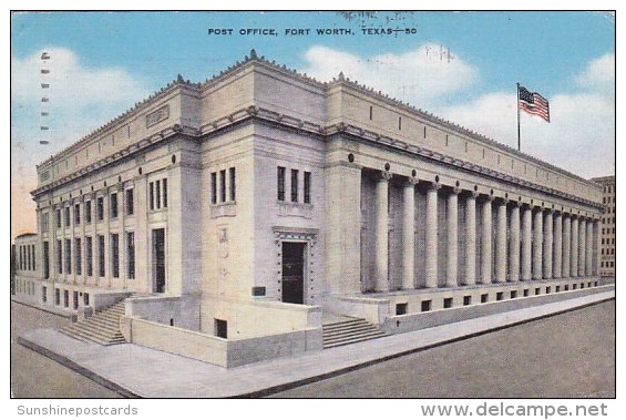 Post Office Fort Worth Texas 1945 - Fort Worth