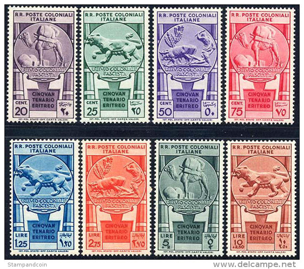 Italian Colonies #23-31 Mint Hinged (Short #23) Eritrea Annexation Set From 1939 - Emissions Générales