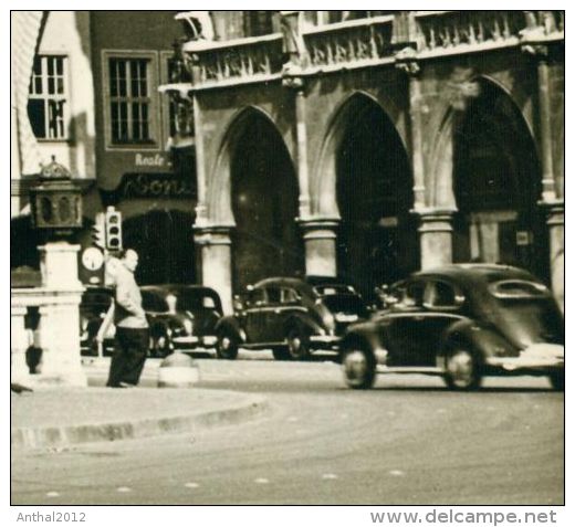 Rarität PKW VW Brezel Taxi Verkehrsschild München Sw 5.10.1961 - Taxis & Droschken