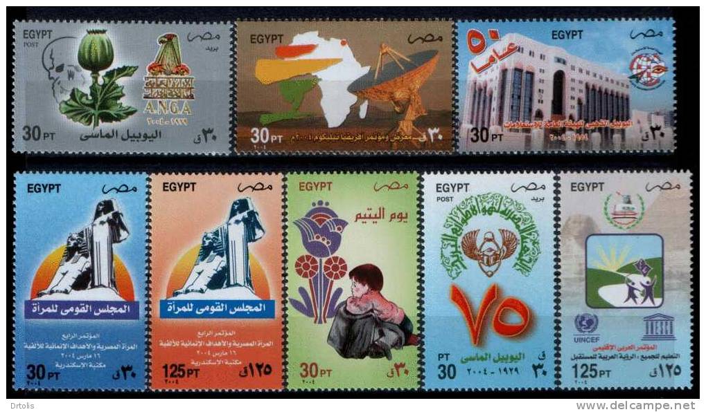 EGYPT / 2004 /  COMPLETE YEAR ISSUES / MNH / VF / 10 SCANS . - Neufs