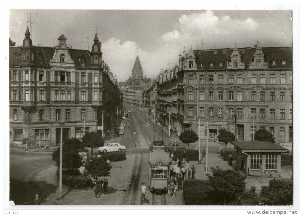 CPA    SAXE    GOERLITZ   GORLITZ    BRAUTWIESENPLATZ     TRAMWAY - Görlitz