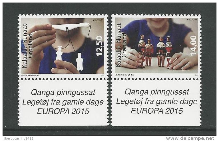 GROENLANDIA // GREENLAND// GROENLAND   -EUROPA 2015- "JUGUETES ANTIGUOS "- TRES SERIES: Tipo A + Tipo B + Tipo C - 2015